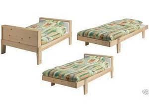 (已捐出)捐贈 IKEA 二手可調式單人木床-台...